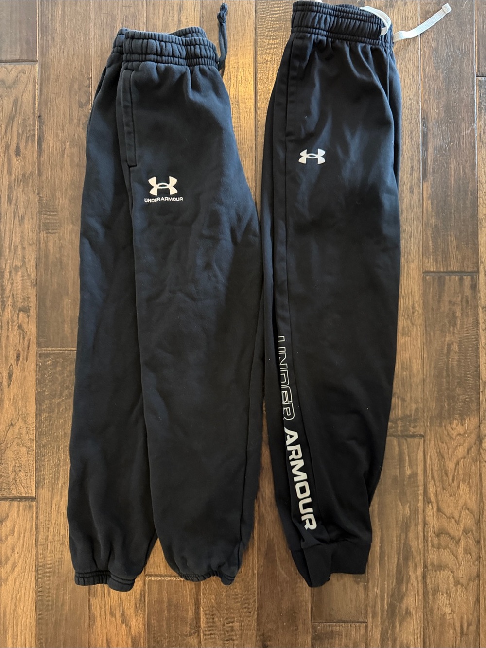 Under Armour Kids Black Jogger Sweatpants Size M 2 pack